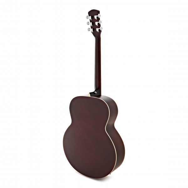 Jumbo Left Handed Electro Acoustic Guitar by Gear4music, Natural