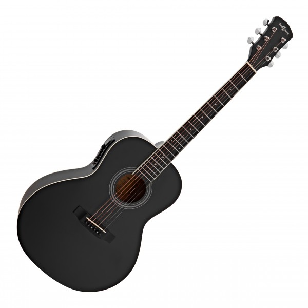 Parlour Electro Acoustic Guitar by Gear4music, Black