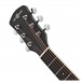 Parlour Left-Handed Electro Acoustic Guitar by Gear4music, Black