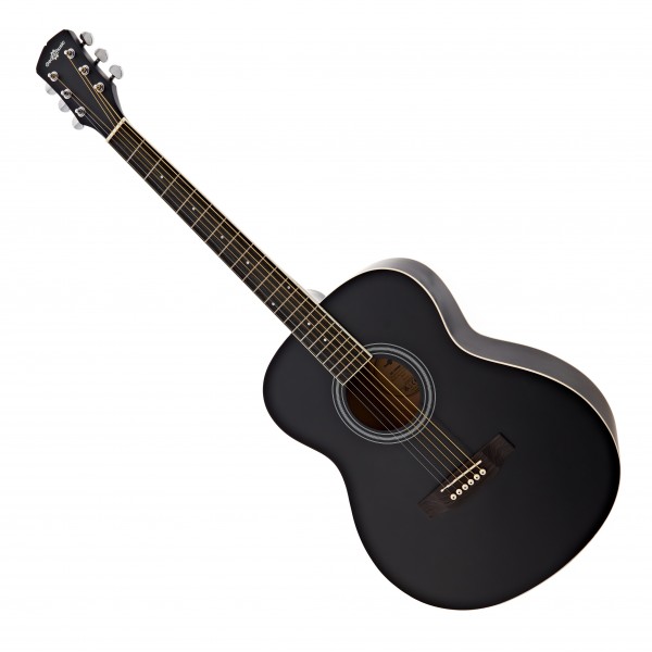 Student Left Handed Acoustic Guitar by Gear4music, Black