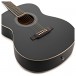 Student Left Handed Acoustic Guitar by Gear4music, Black