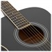 Student Left-Handed Acoustic Guitar by Gear4music, Black