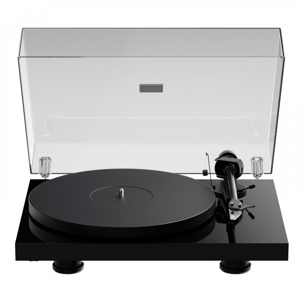 Pro-Ject Debut Evo 2 Turntable, Black Gloss Front View