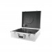 Roadinger Turntable Flight Case, Silver - Open