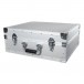 Roadinger Turntable Flight Case, Silver - Closed