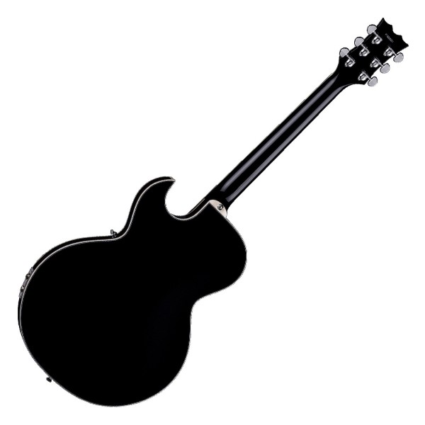 Dean Colt Semi-Hollow Body Flame Top With Piezo, Trans Black 2