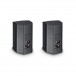 LD Systems SAT42 4'' Passive Installation Speaker Pair, Black Backs