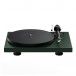 Pro-Ject Debut Evo 2 Turntable, Fir Green Satin Front View (Without Dust Cover)