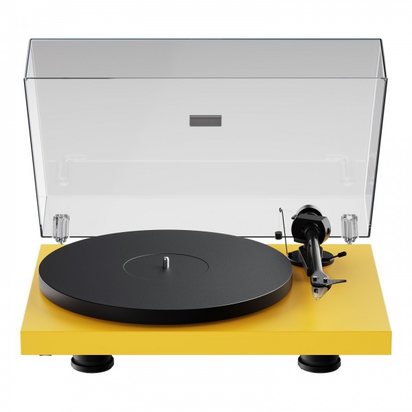 Pro-Ject Debut Evo 2 Turntable, Gold Yellow Satin Front View