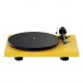 Pro-Ject Debut Evo 2 Turntable, Gold Yellow Satin Front View (Without Dust Cover)