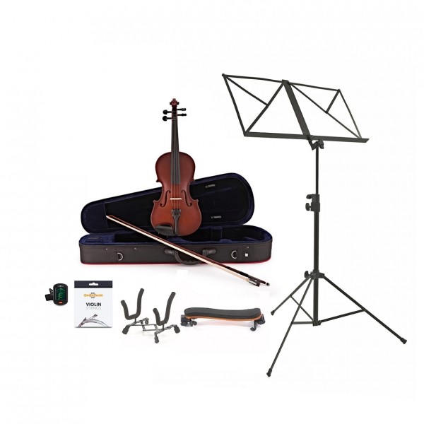 Hidersine Inizio Violin Outfit, 3/4 and Accessories Bundle