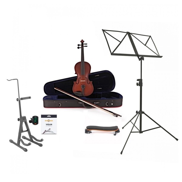 Hidersine Inizio Violin Outfit, 3/4 and Accessories Bundle