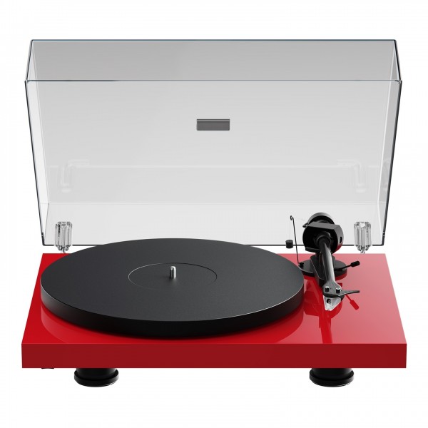 Pro-Ject Debut Evo 2 Turntable, Red Gloss Front View