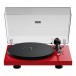 Pro-Ject Debut Evo 2 Turntable, Red Gloss Front View