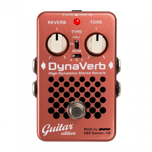 EBS Red Label Series DynaVerb GE Reverb Pedal