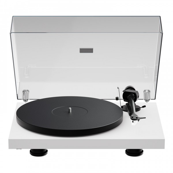 Pro-Ject Debut Evo 2 Turntable, White Satin Front View