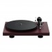 Pro-Ject Debut Evo 2 Turntable, Wine Red Satin Front View (Without Dust Cover)