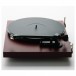 Pro-Ject Debut Evo 2 Turntable, Wine Red Satin Side View