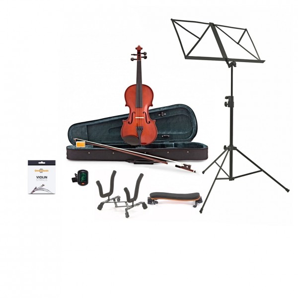 Primavera 100 Violin Outfit, 3/4 and Accessories Bundle