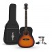 Dreadnought Akustikgitarre & Zubehörpaket von Gear4music, Sunburst