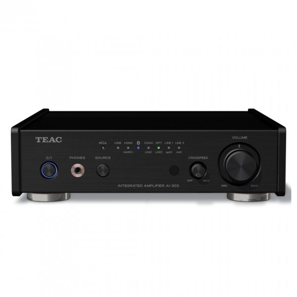 TEAC AI-303 USB DAC Amplifier, Black - Front