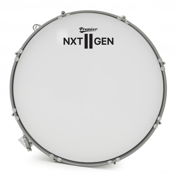 Premier NXT GEN Marching 26" x 10" Traditional Bass Drum, White