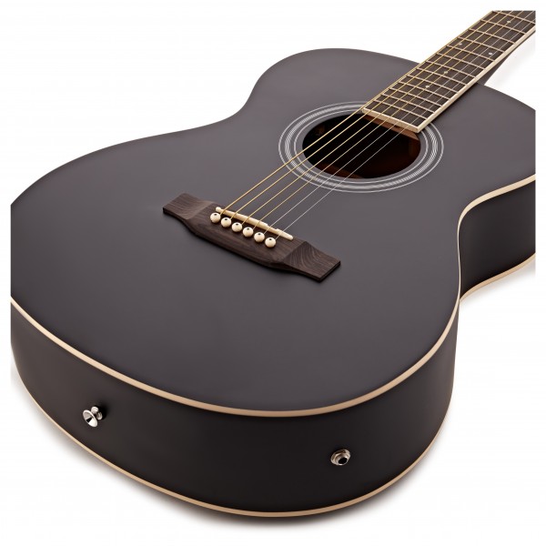 Student Electro Acoustic Guitar Black, 15W Acoustic Amp & Accessory Pack