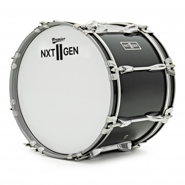 Premier NXT GEN Marching 14" x 10" Traditional Bass Drum, Black