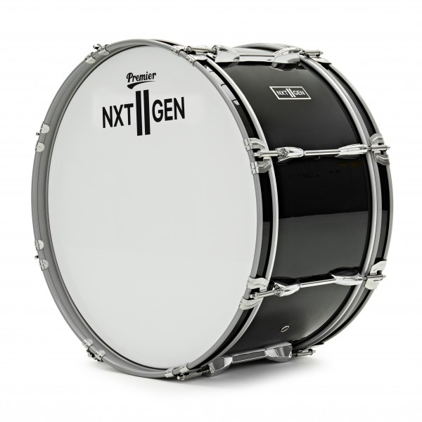 Premier NXT GEN Marching 20" x 10" Traditional Bass Drum, Black
