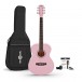 Student Acoustic Gitarre & Accessory Pack von Gear4music, Pink