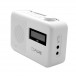 Pure Elan One2 Portable DAB+ Radio with Bluetooth, Cotton White - Angled