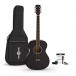 Student Electro Acoustic Gitarre & Accessory Pack von Gear4music, schwarz