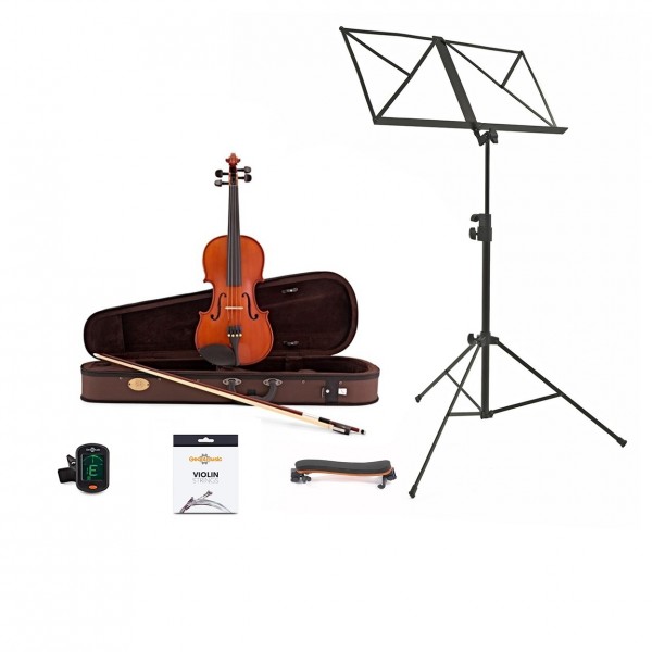 Stentor Student Standard Violin Outfit, 1/2 and Accessories Bundle