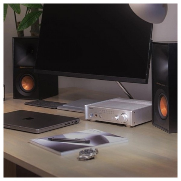 TEAC AI-303 USB DAC Amplifier, Silver - Lifestyle 2