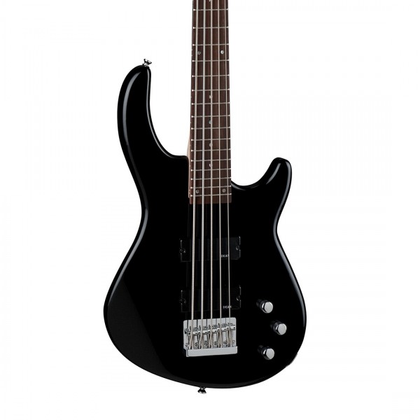 Dean Edge 1 5-String Bass Guitar, Classic Black at Gear4music