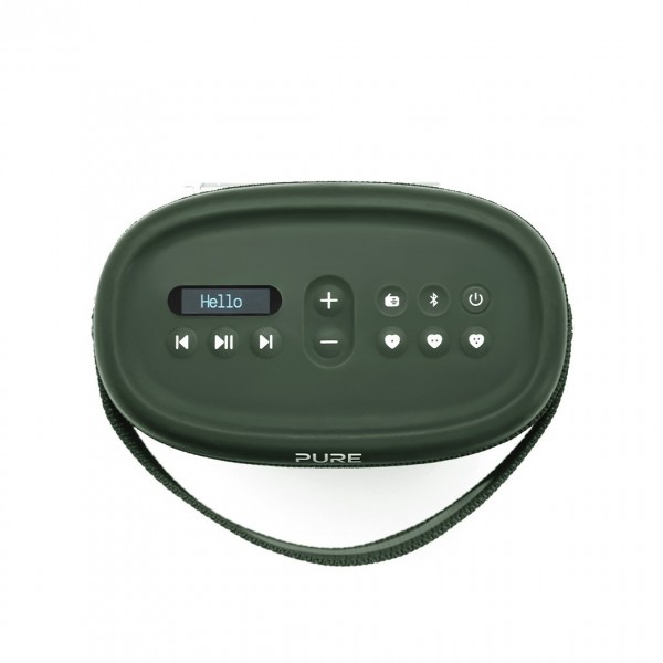 Pure Woodland Waterproof Outdoor BT Speaker with FM/DAB+ Radio - Top