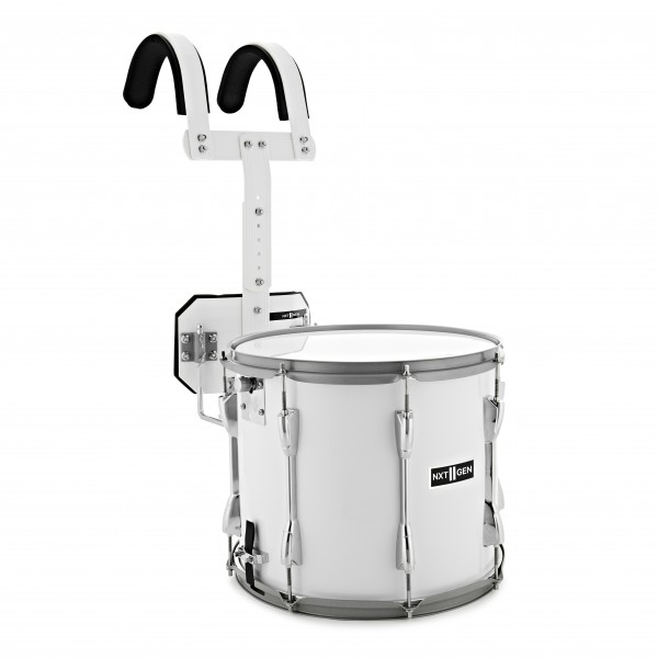 Premier NXT GEN Marching 14" x 12" Traditional Snare Drum & Top Snare, White