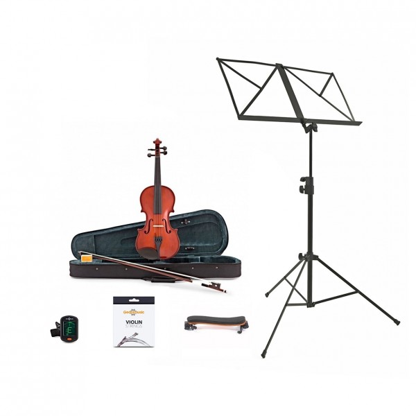 Primavera 100 Violin Outfit, 1/2 Size and Accessories Bundle