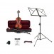 Primavera 200 Antiqued Violin Outfit, 1/2 Size and Accessories Bundle