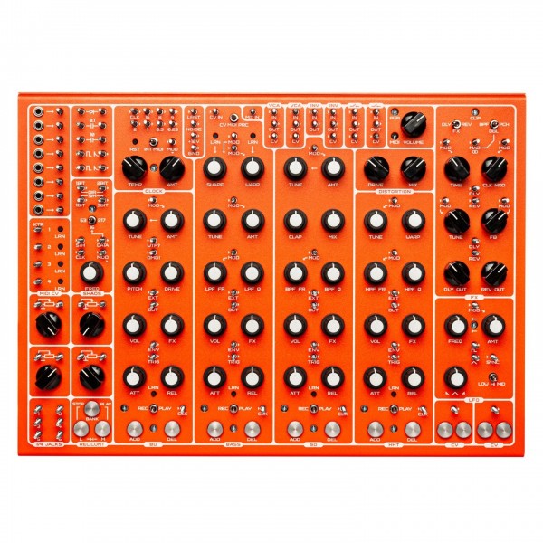 SOMA Laboratory PULSAR-23 Organismic Drum Machine, Orange (Screw) - Topc