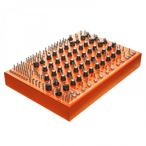 PULSAR-23 Semi-Modular Drum Machine, Orange - Angled