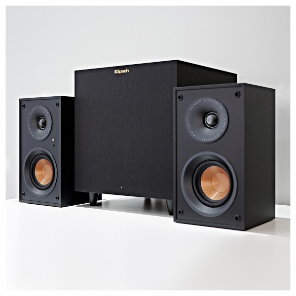 Klipsch KD-400 Powered Speakers and R-8SW Subwoofer Speaker