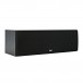 ELAC Debut C5.2 Vinyl Centre Speaker, Black Ash - angled right with grille