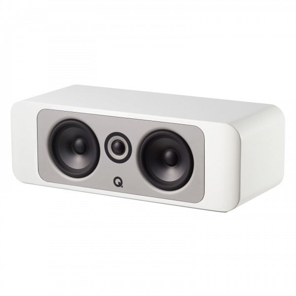 Q Acoustics Concept 90 Centre Speaker. Gloss White Front View