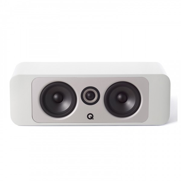 Q Acoustics Concept 90 Centre Speaker. Gloss White Forward View