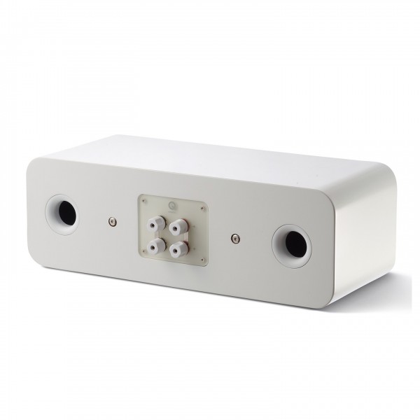 Q Acoustics Concept 90 Centre Speaker. Gloss White Side View