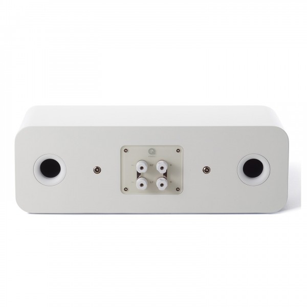 Q Acoustics Concept 90 Centre Speaker. Gloss White Back View