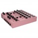 Lyra-8 Modular Synthesizer, Pink - Angled Rear