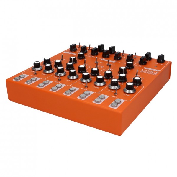 Lyra-8 Analog Modular Synthesizer, Orange - Angled