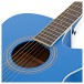 Single Cutaway Electro Acoustic Guitar & Accessory Pack by Gear4music, Blue